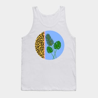 Circular leaf and pattern design Tank Top